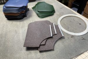 革財布の製作過程