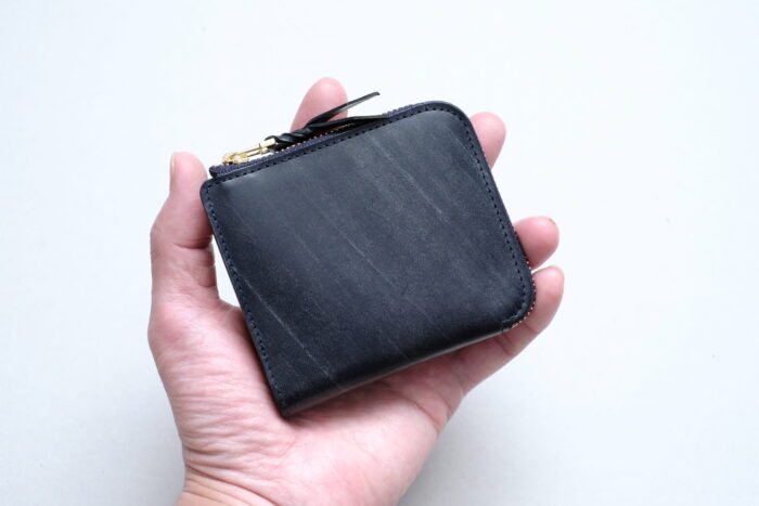 ブライドルレザーのL字ファスナー財布