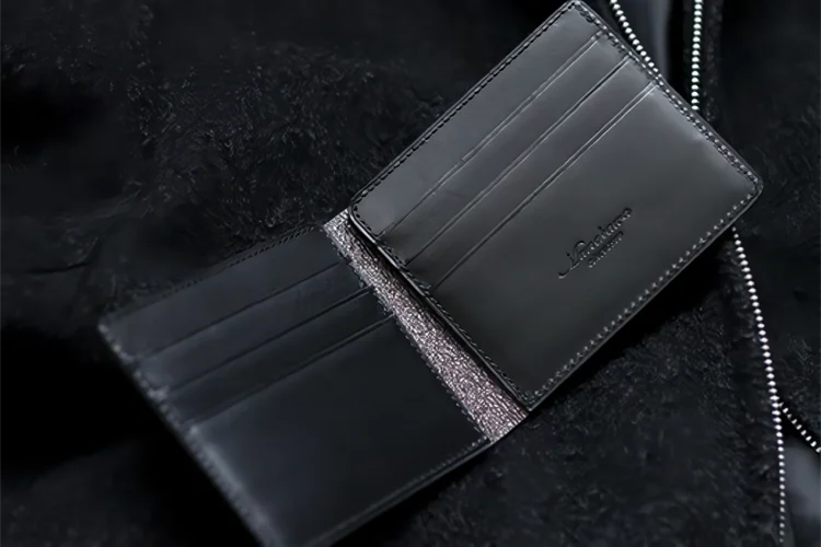 革製品Munekawa シンプルな二つ折り財布 Reduce
