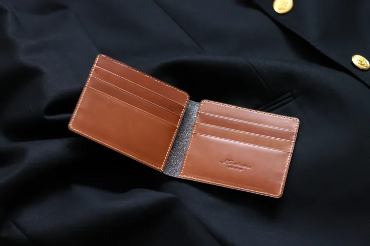 革製品Munekawa シンプルな二つ折り財布 Reduce